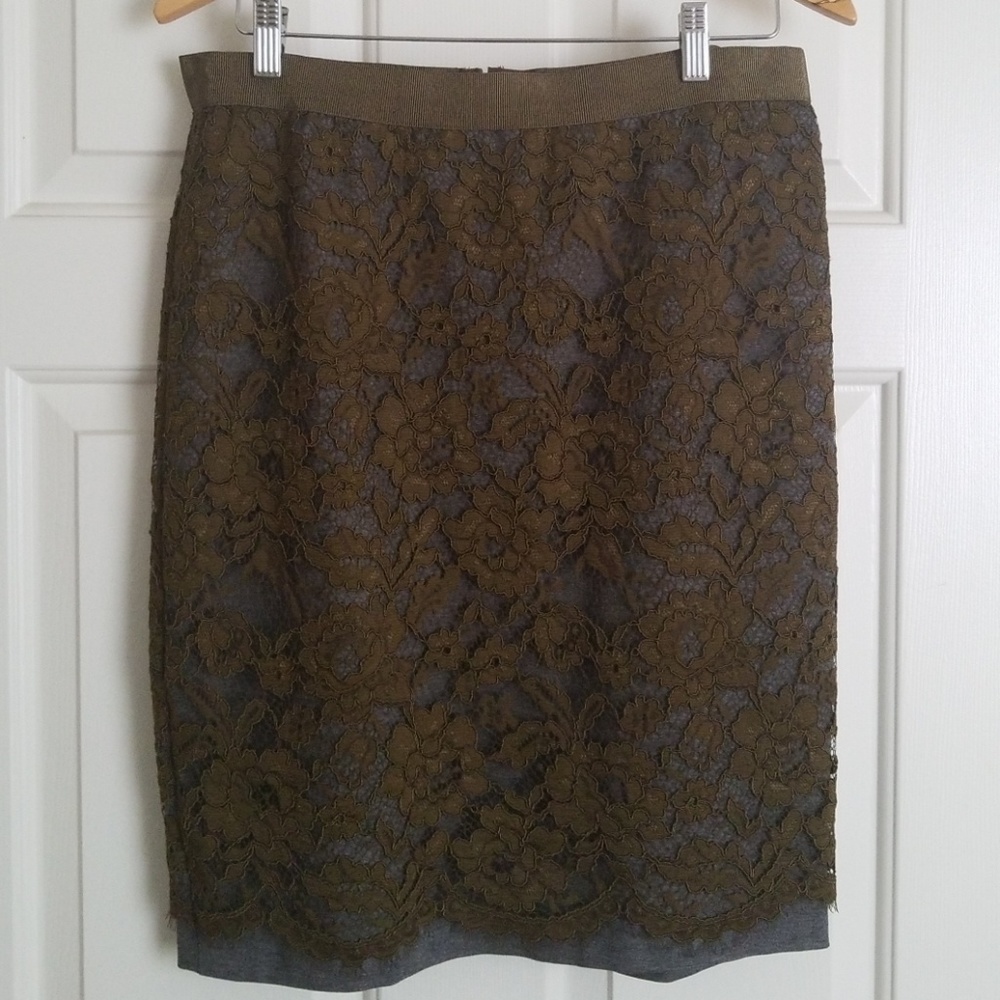 NWT lace LOFT pencil skirt size 12